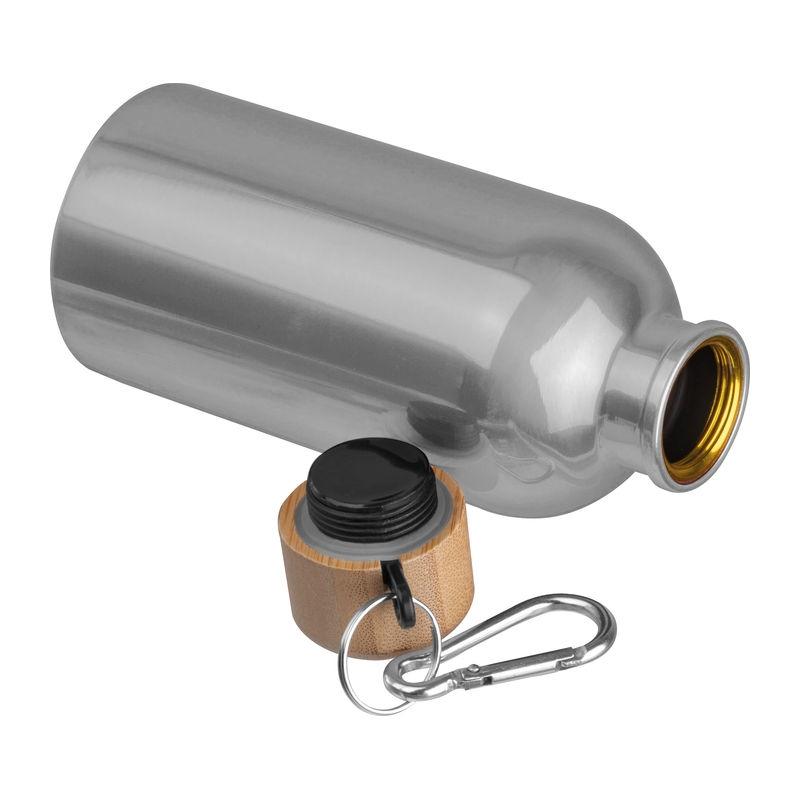 Sticlă din oțel inoxidabil cu carabină, 400 ml Gri