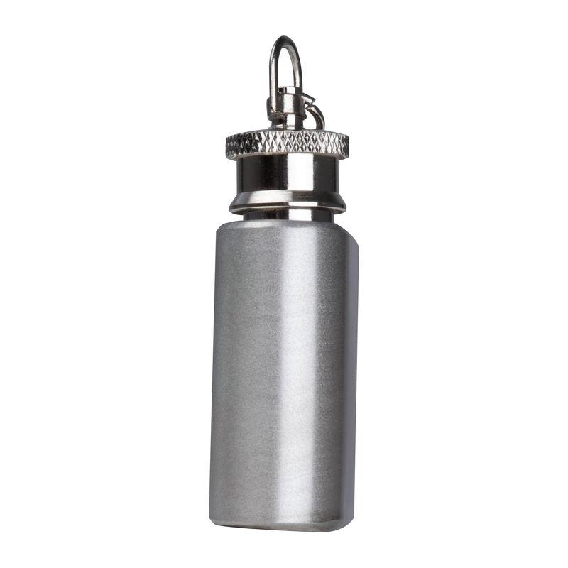 Breloc în formă de mini sticluță, 30 ml Gri