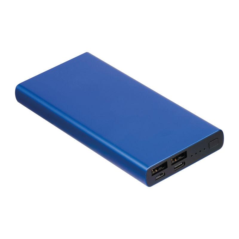 Powerbank din aluminiu reciclat, 10.000 mAh Albastru