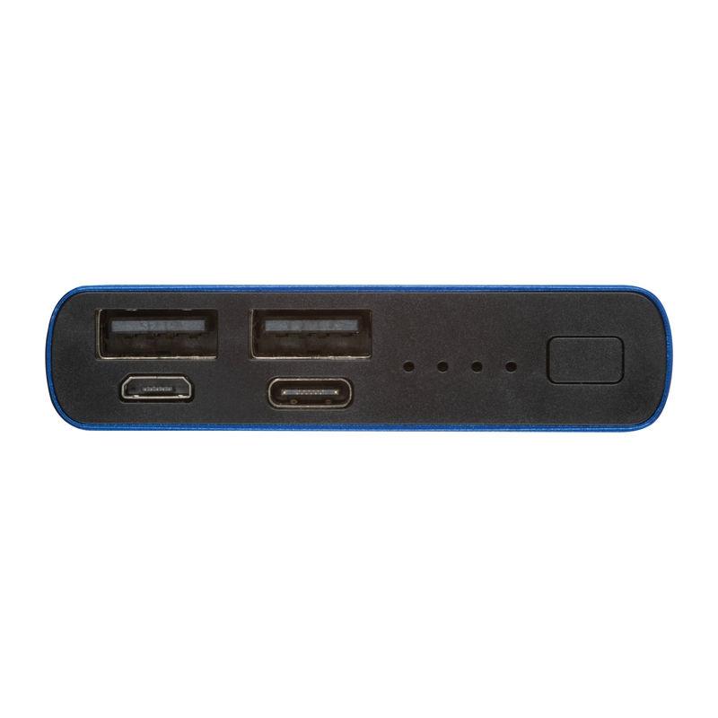Powerbank din aluminiu reciclat, 10.000 mAh Albastru