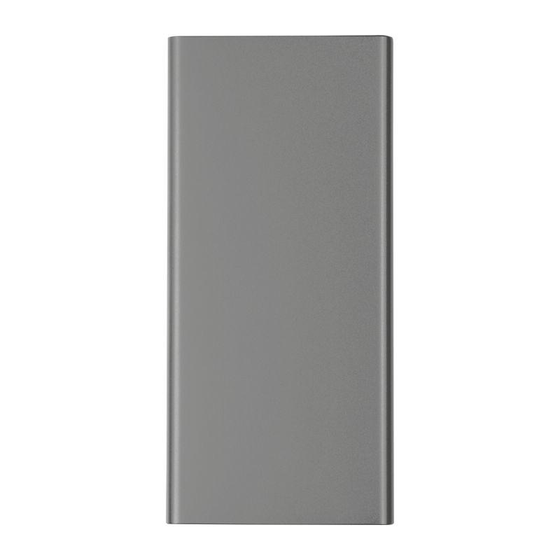 Powerbank din aluminiu reciclat, 10.000 mAh Gri
