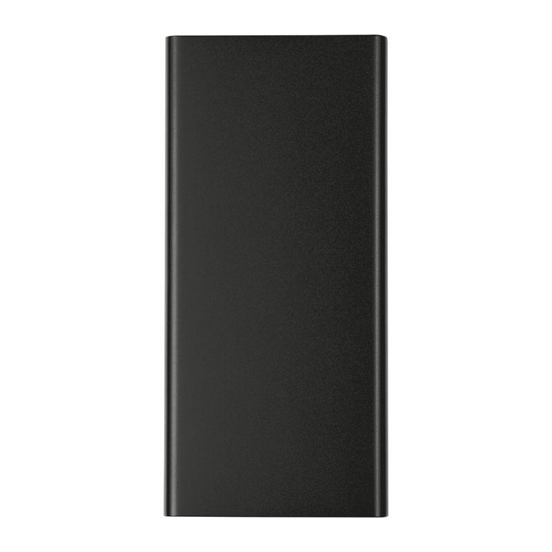 Powerbank din aluminiu reciclat, 10.000 mAh Negru