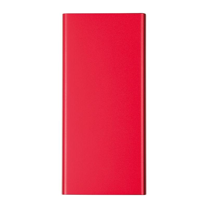Powerbank din aluminiu reciclat, 10.000 mAh Roșu