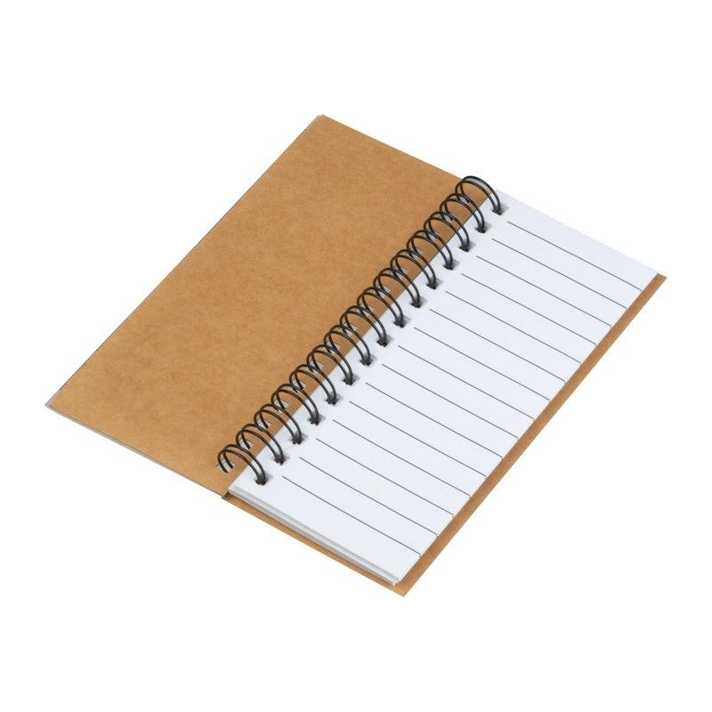 Set de notițe autoadezive cu caiet spiralat Beige