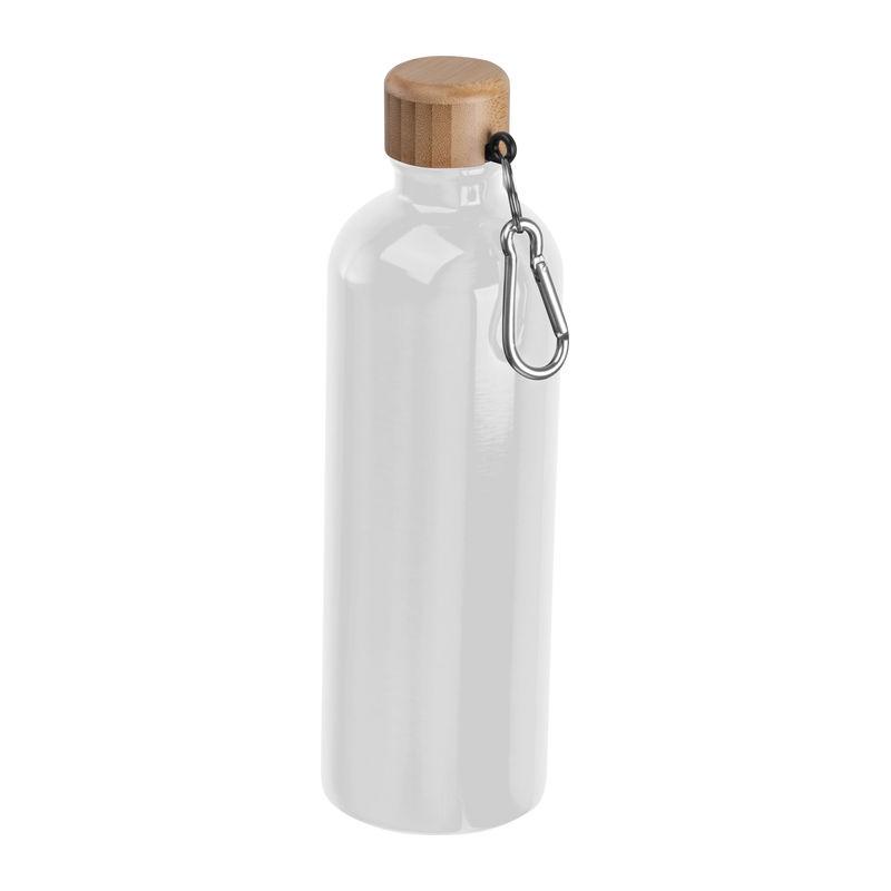 Sticlă din oțel inoxidabil cu carabină, 750 ml Alb