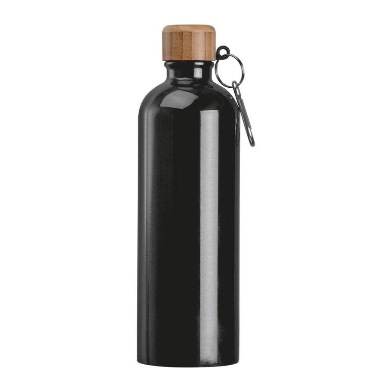 Sticlă din oțel inoxidabil cu carabină, 750 ml Negru