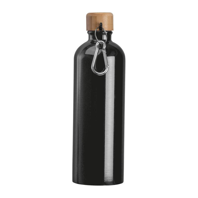 Sticlă din oțel inoxidabil cu carabină, 750 ml Negru