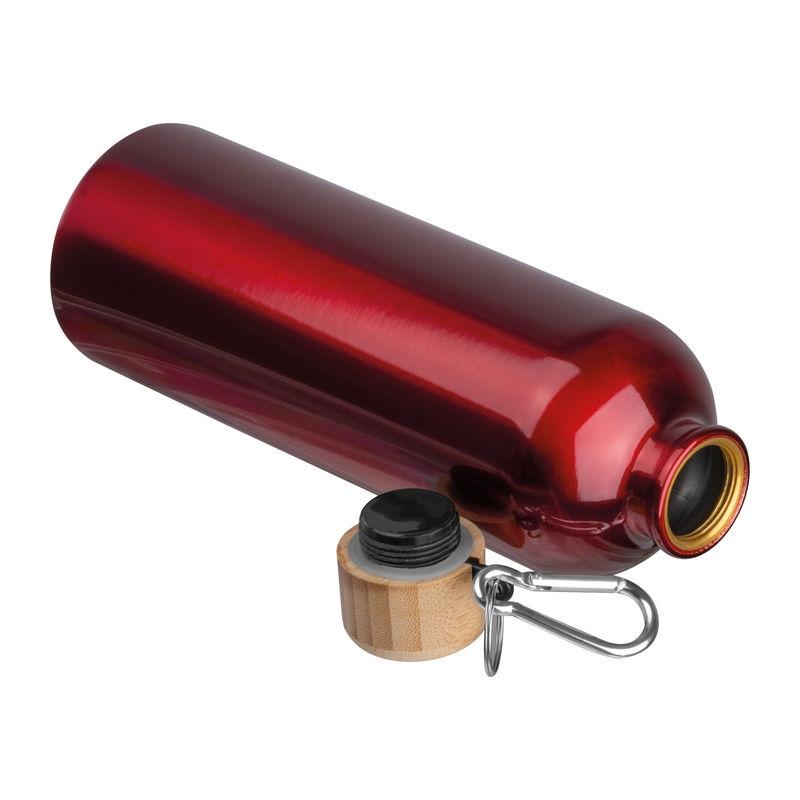 Sticlă din oțel inoxidabil cu carabină, 750 ml Roșu