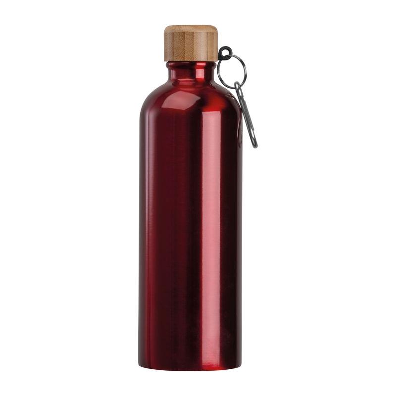 Sticlă din oțel inoxidabil cu carabină, 750 ml Roșu