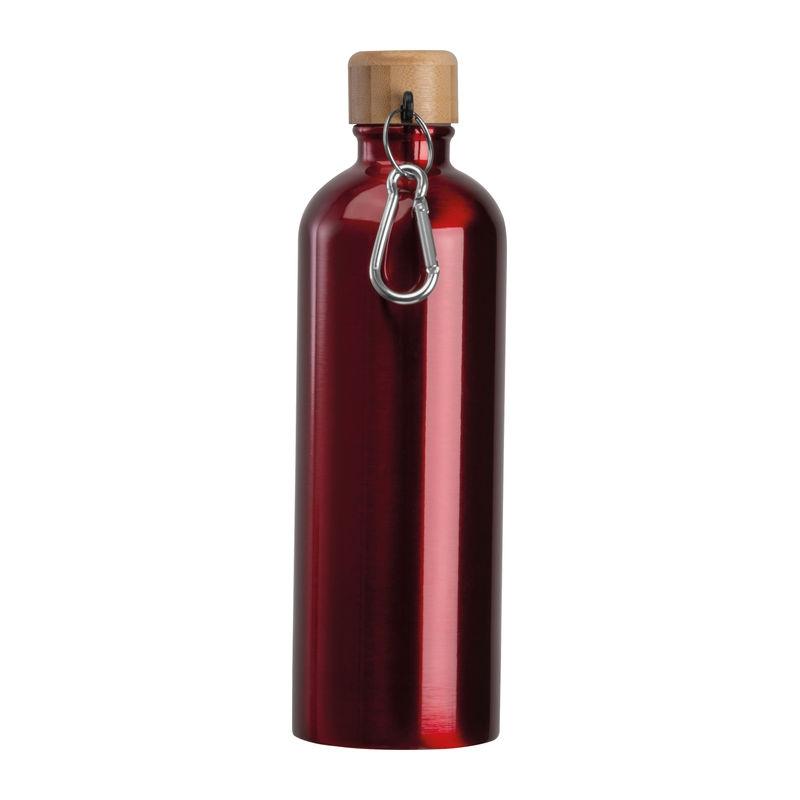 Sticlă din oțel inoxidabil cu carabină, 750 ml Roșu