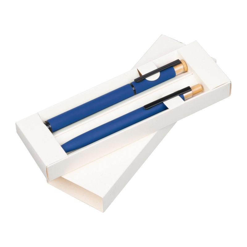 Set de scris din aluminiu reciclat Albastru