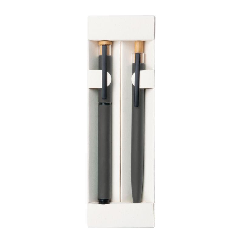 Set de scris din aluminiu reciclat Gri închis