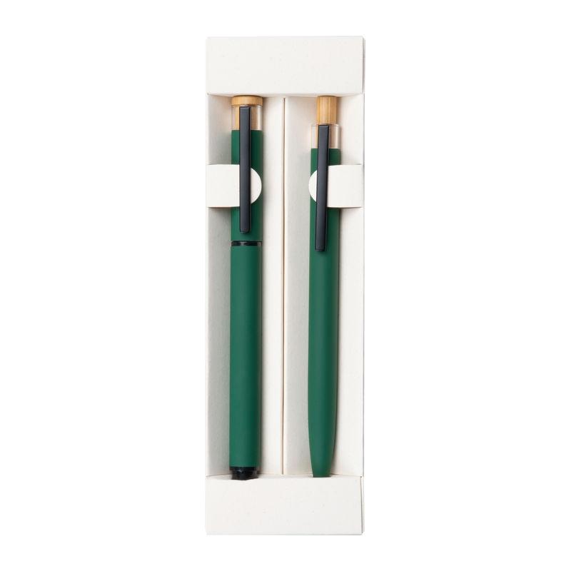 Set de scris din aluminiu reciclat Verde Inchis