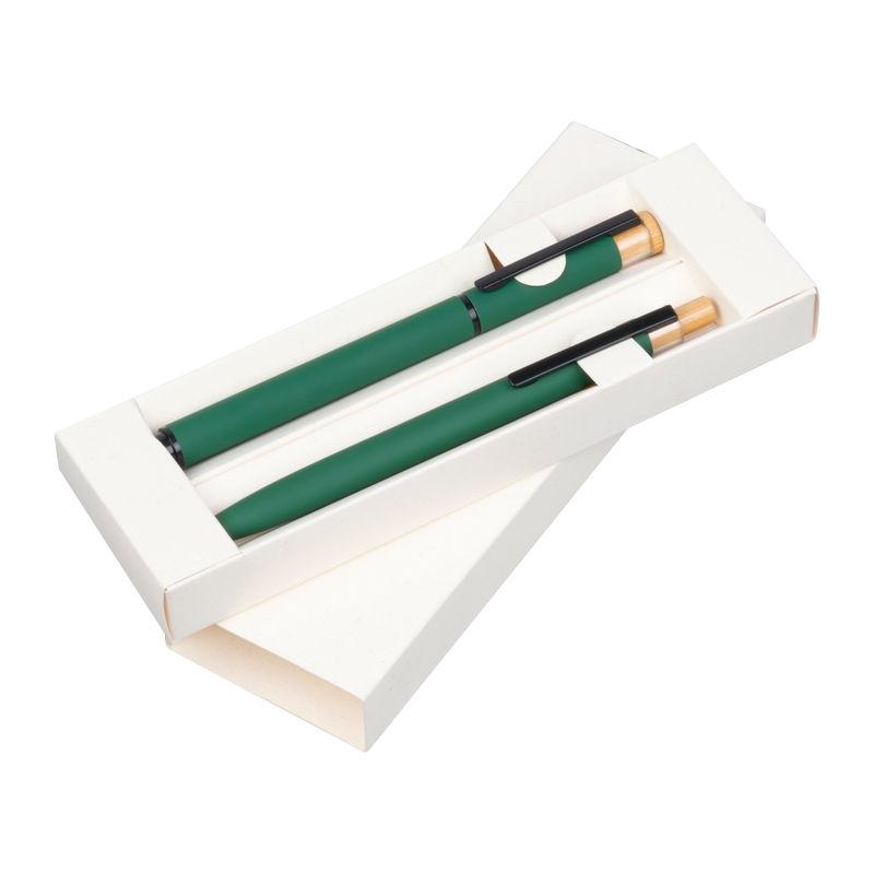 Set de scris din aluminiu reciclat Verde Inchis