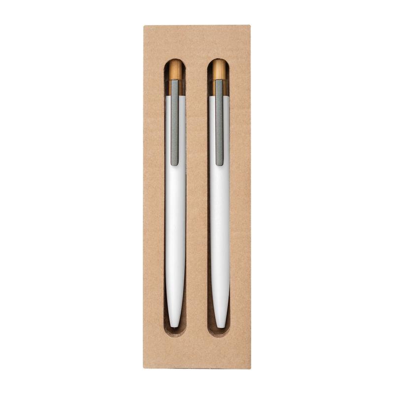 Set de scris din aluminiu reciclat Alb