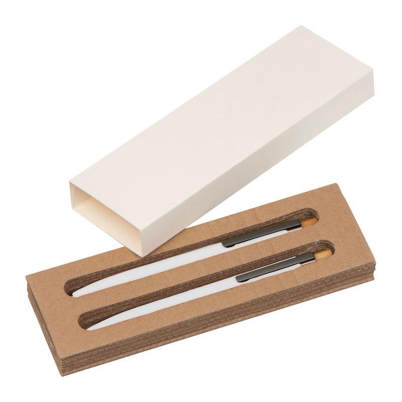 Set de scris din aluminiu reciclat Alb