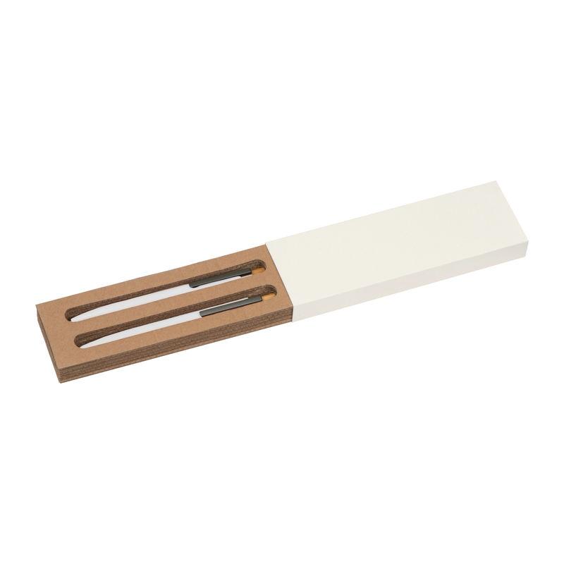 Set de scris din aluminiu reciclat Alb