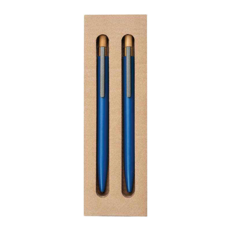 Set de scris din aluminiu reciclat Albastru