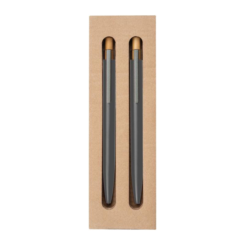 Set de scris din aluminiu reciclat Gri închis