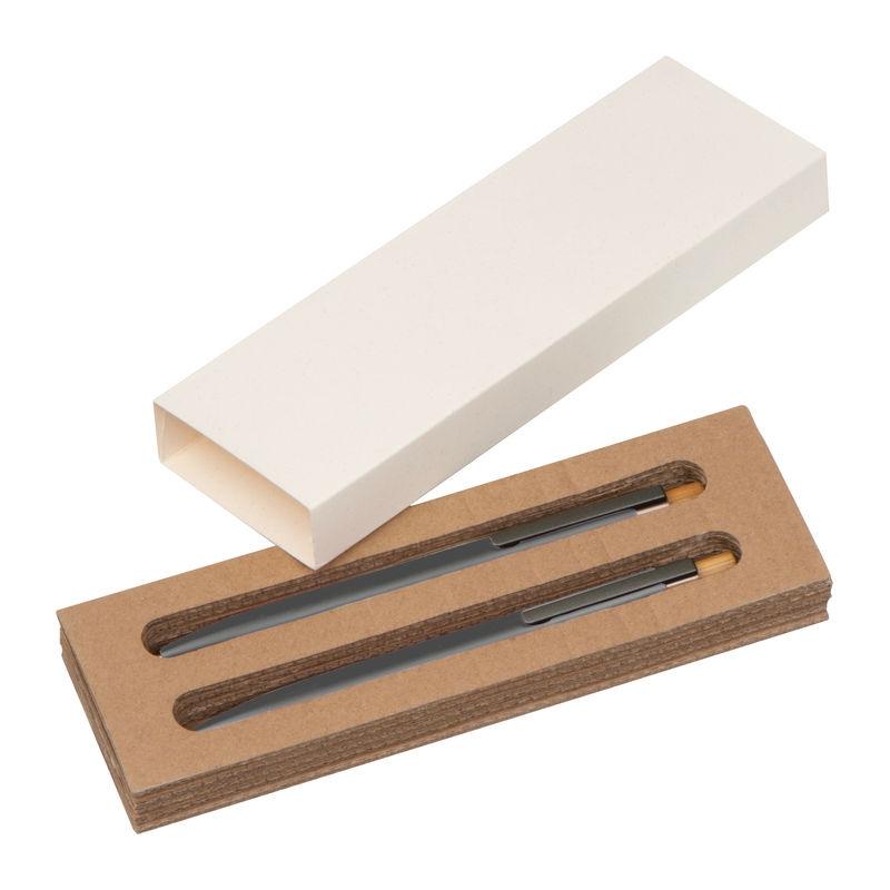 Set de scris din aluminiu reciclat Gri închis