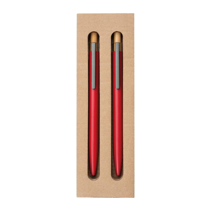 Set de scris din aluminiu reciclat Roșu