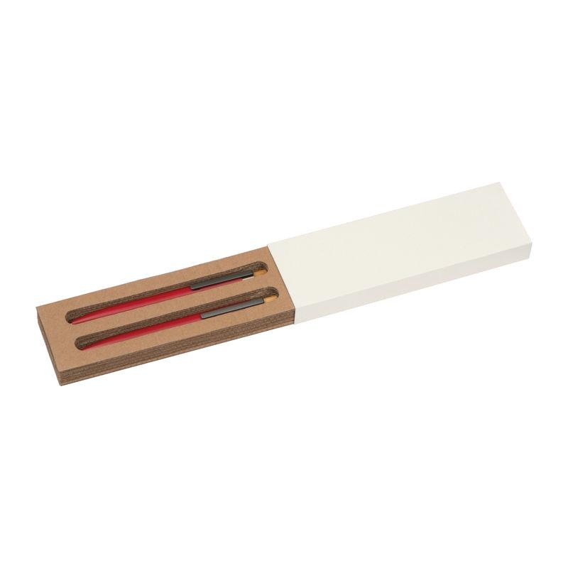 Set de scris din aluminiu reciclat Roșu