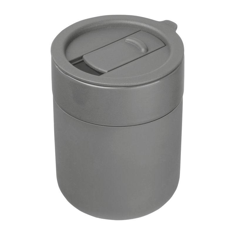 Cană ceramică cu înveliș din silicon, 340 ml Gri