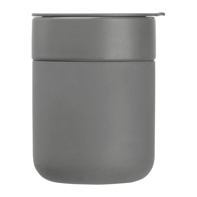 Cană ceramică cu înveliș din silicon, 340 ml Gri