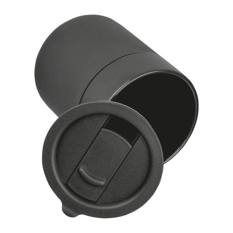 Cană ceramică cu înveliș din silicon, 340 ml Gri închis