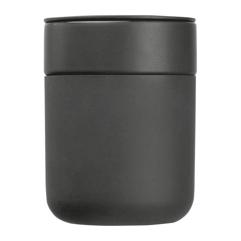 Cană ceramică cu înveliș din silicon, 340 ml Gri închis