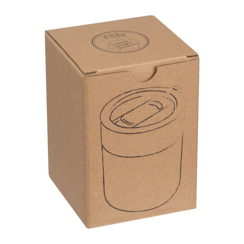 Cană ceramică cu înveliș din silicon, 340 ml Gri închis