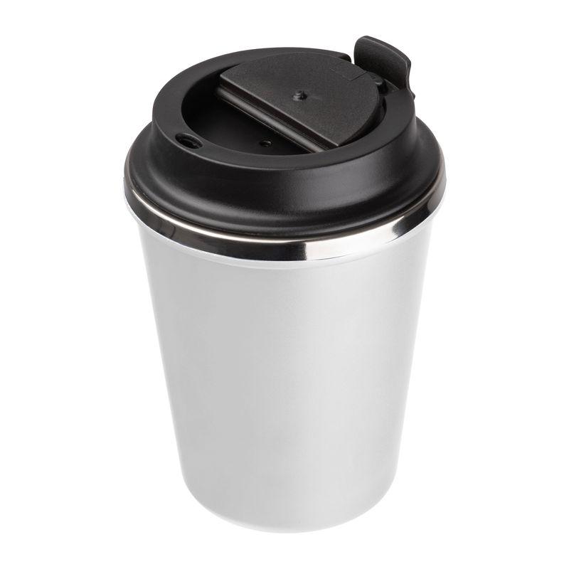 Pahar din oțel inoxidabil cu perete dublu, 350 ml Alb