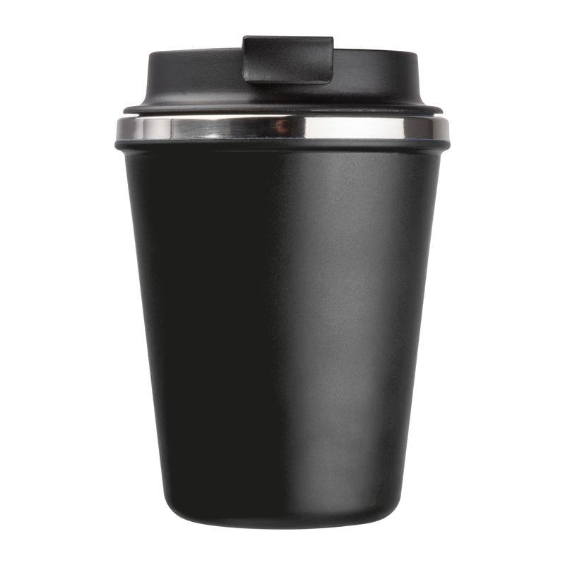 Pahar din oțel inoxidabil cu perete dublu, 350 ml Negru