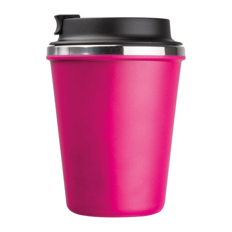 Pahar din oțel inoxidabil cu perete dublu, 350 ml Roz