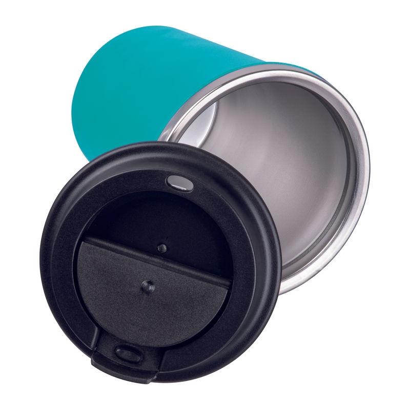 Pahar din oțel inoxidabil cu perete dublu, 350 ml Turquoise