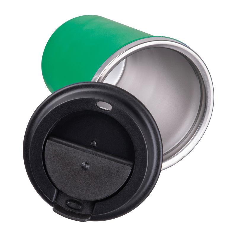 Pahar din oțel inoxidabil cu perete dublu, 350 ml Verde