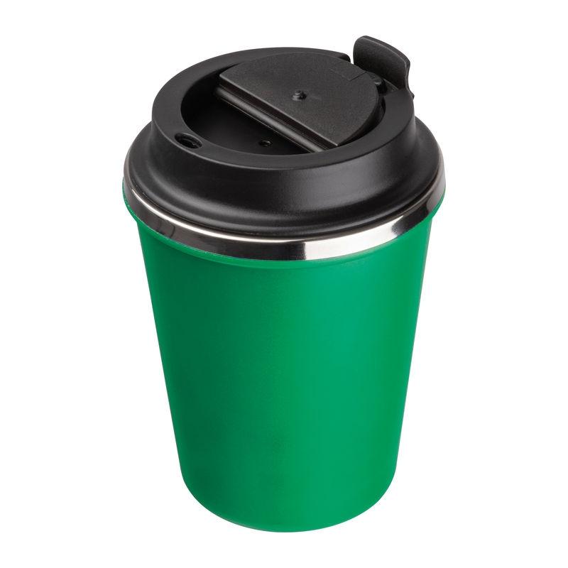 Pahar din oțel inoxidabil cu perete dublu, 350 ml Verde