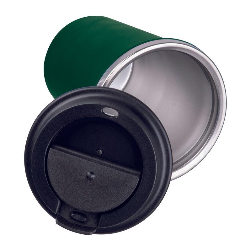 Pahar din oțel inoxidabil cu perete dublu, 350 ml Verde Inchis