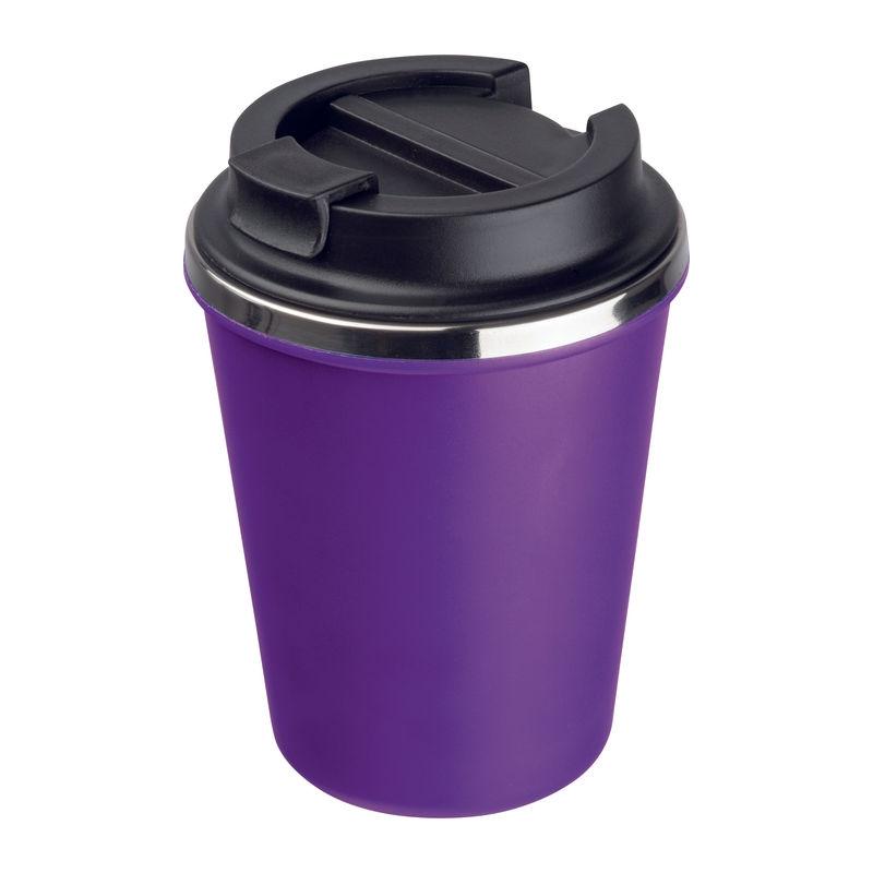 Pahar din oțel inoxidabil cu perete dublu, 350 ml Mov