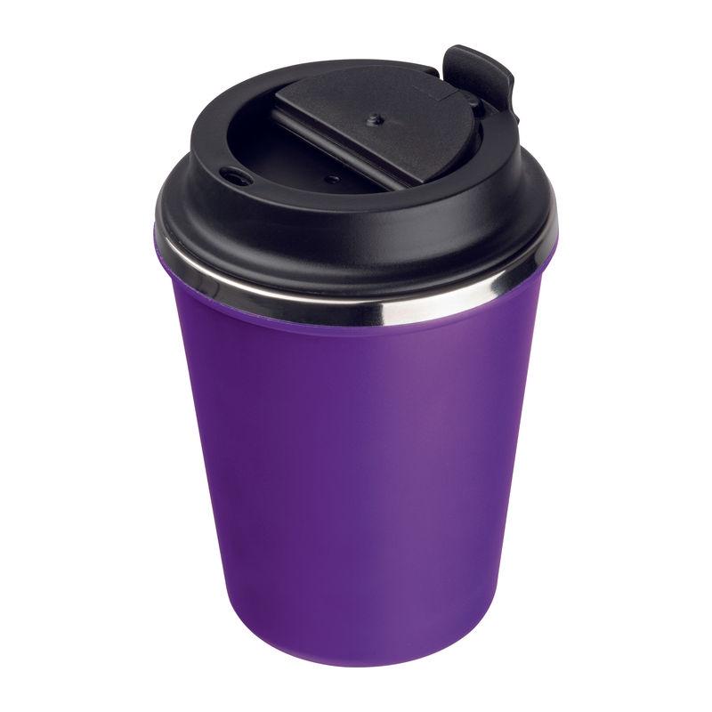 Pahar din oțel inoxidabil cu perete dublu, 350 ml Mov