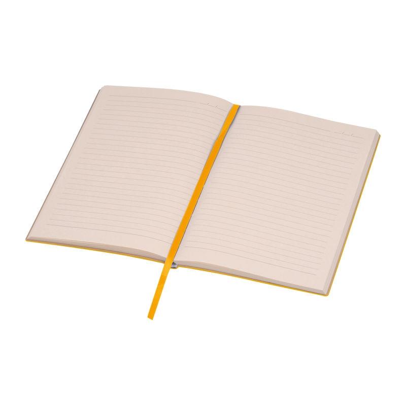 Caiet A5 cu copertă moale PU Stripes Galben