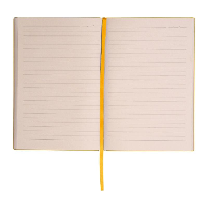 Caiet A5 cu copertă moale PU Stripes Galben