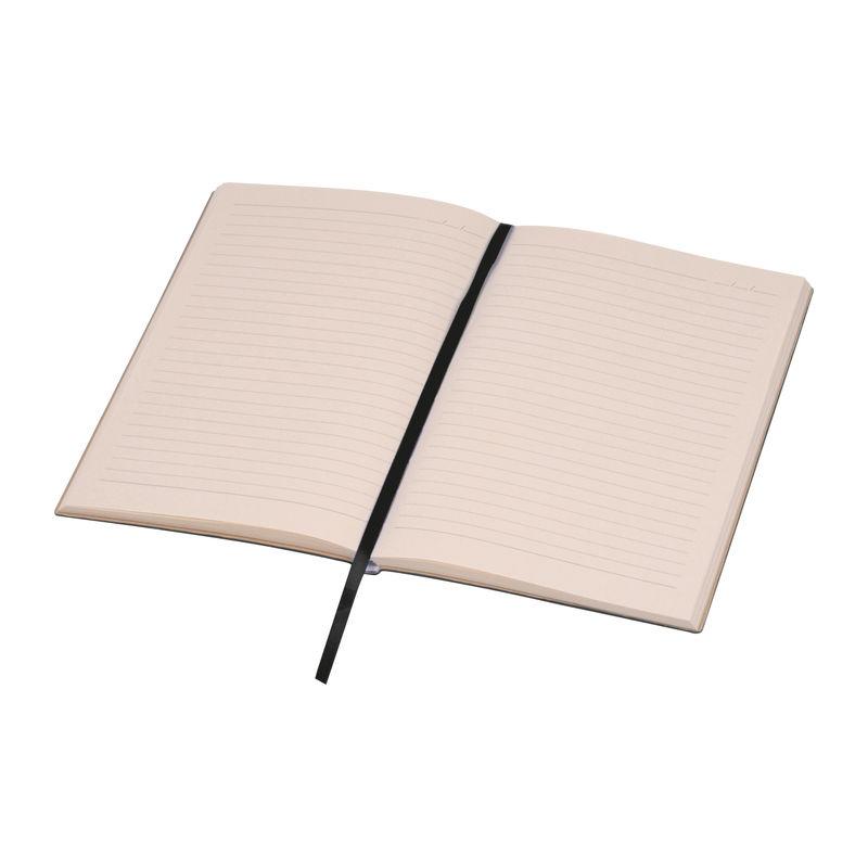 Caiet A5 cu copertă moale PU Stripes Negru