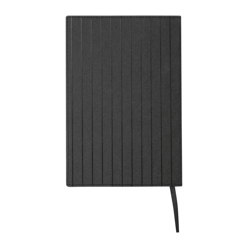 Caiet A5 cu copertă moale PU Stripes Negru