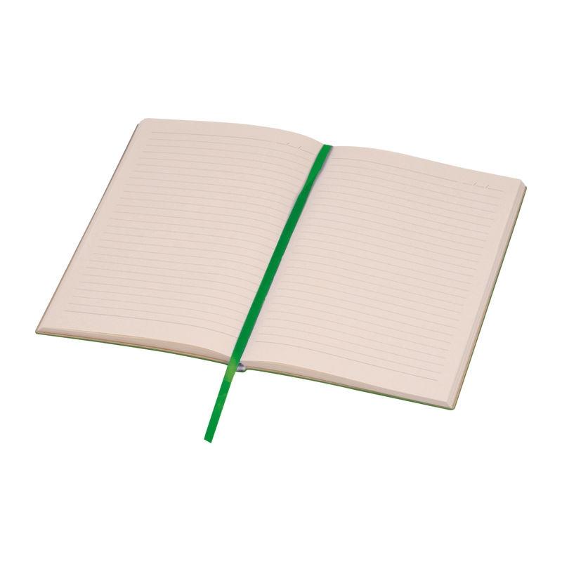 Caiet A5 cu copertă moale PU Stripes Verde