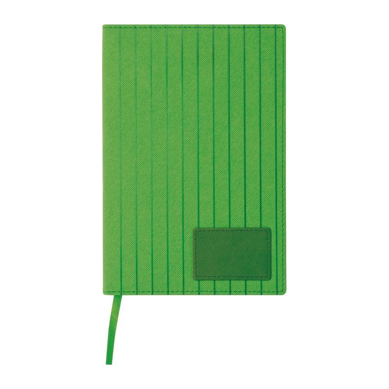 Caiet A5 cu copertă moale PU Stripes Verde