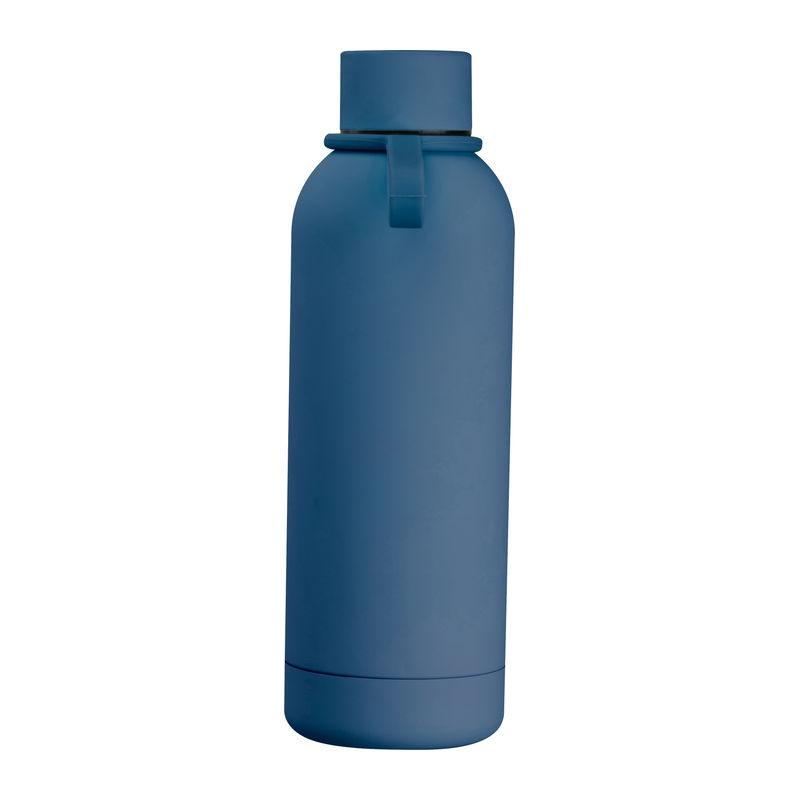 Sticlă de băut cauciucată cu mâner, 500 ml Albastru închis