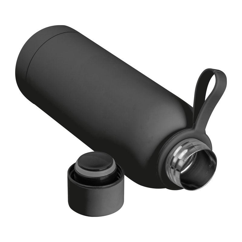 Sticlă de băut cauciucată cu mâner, 500 ml Gri închis