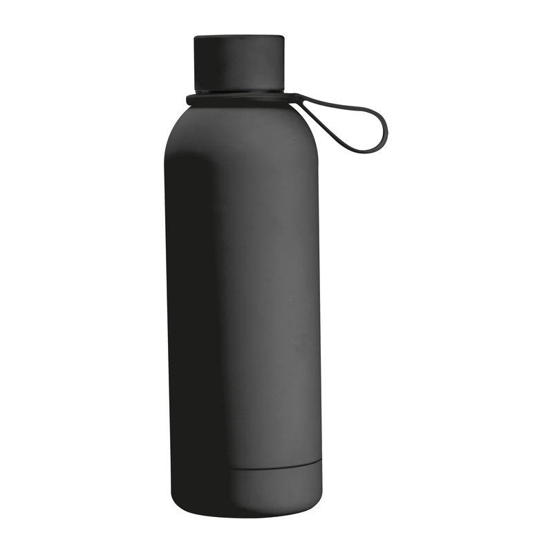 Sticlă de băut cauciucată cu mâner, 500 ml Gri închis