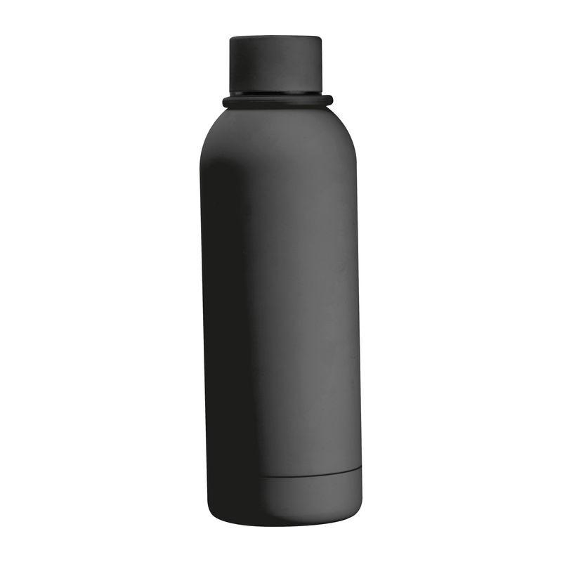 Sticlă de băut cauciucată cu mâner, 500 ml Gri închis
